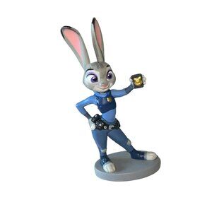 Disney Judy Hopps Zootopia Movie Mini Figurine Bunny Police Woman Chick Cop